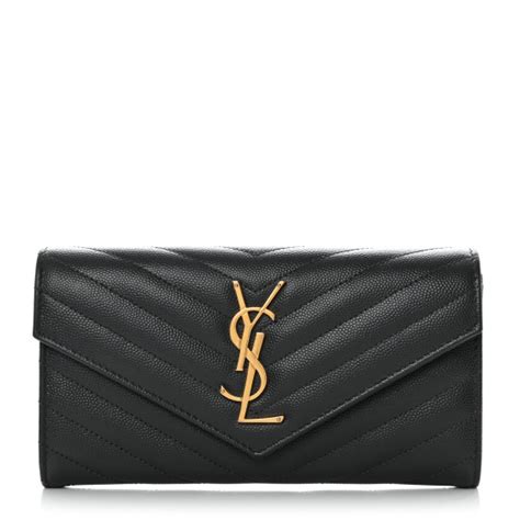 ysl dark smog wallet|SAINT LAURENT Grain De Poudre Matelasse Chevron .